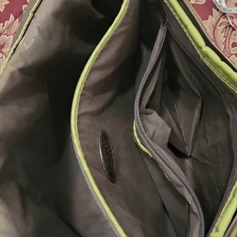 Fossil Leather/Nylon Messenger Bag - Picture 12 of 17
